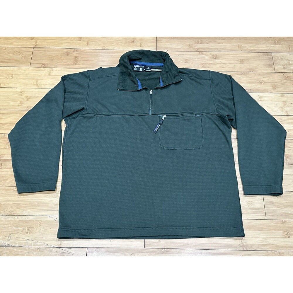 VTG Patagonia USA Polartec Regulator Pullover Sweater Men’s Large Military Green